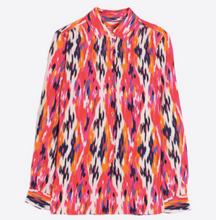 Load image into Gallery viewer, Vilagallo Shirt Irina Orange Pink Ikat
