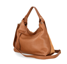 Load image into Gallery viewer, Visona Rosella Soft Leather Medium Hobo Bag
