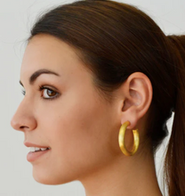 Load image into Gallery viewer, B Carre Earring Laurence Hoop Mid Size
