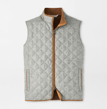 Load image into Gallery viewer, PETER MILLAR ESSEX QUILTED WOOL TRAVEL VEST GREY
