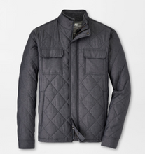 Load image into Gallery viewer, PETER MILLAR NORFOLK QUILTED BOMBER - IRON
