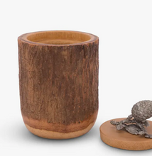 Load image into Gallery viewer, Vagabond House Pine Cone Wood Canister
