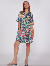 Load image into Gallery viewer, Vilagallo Dress Hester Multicolor Ikat
