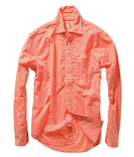 Load image into Gallery viewer, Relwen Shirt Gingham Neats Orange

