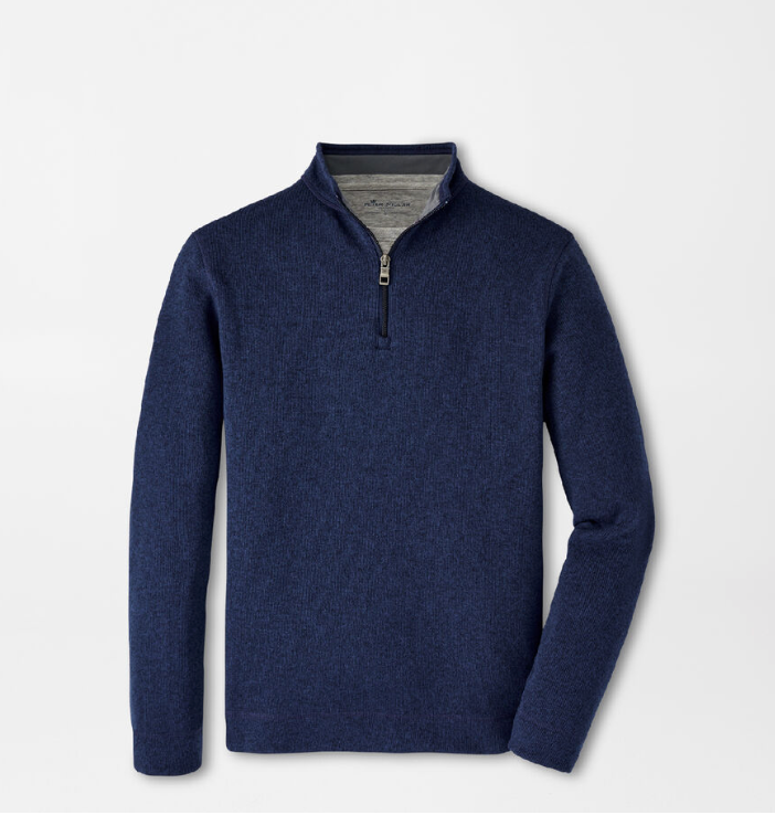 Peter Millar 1/4 Zip Crown Sweater Fleece Navy
