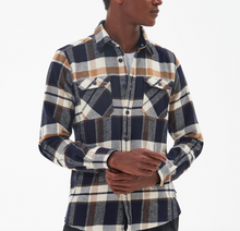 Load image into Gallery viewer, Barbour Mountain Tailored Shirt Navy
