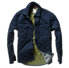 Load image into Gallery viewer, Relwen Moleskin Shirt Jacket Navy
