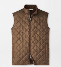 Load image into Gallery viewer, PETER MILLAR ESSEX QUILTED VEST CHESTNUT

