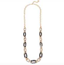 Load image into Gallery viewer, Z Jewelry Long Necklace Resin and Metal Links
