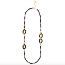 Load image into Gallery viewer, Z Jewelry Long Necklace Beaded Striped Elipse
