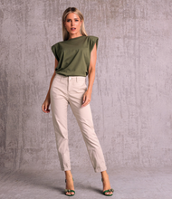 Load image into Gallery viewer, Mac Women&#39;s Chino Turn Up Ivory
