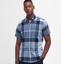 Load image into Gallery viewer, Barbour Doughill Short Sleeve Shirt Berwick Blue Plaid
