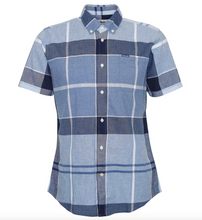 Load image into Gallery viewer, Barbour Doughill Short Sleeve Shirt Berwick Blue Plaid
