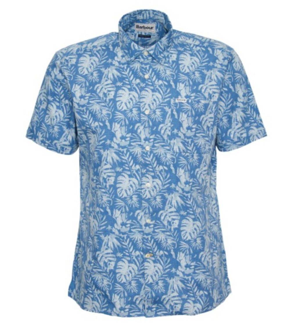 Barbour Ives SS Tailored Summer Shirt Blue
