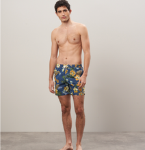 Load image into Gallery viewer, Hartford Swim Shorts Blue Hibiscus
