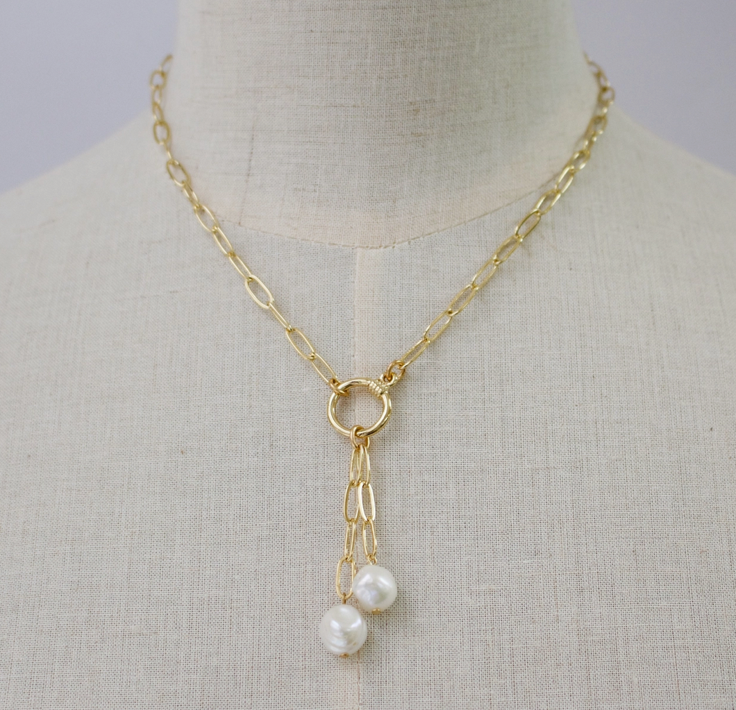 AVM Anna Pearl Toggle Necklace