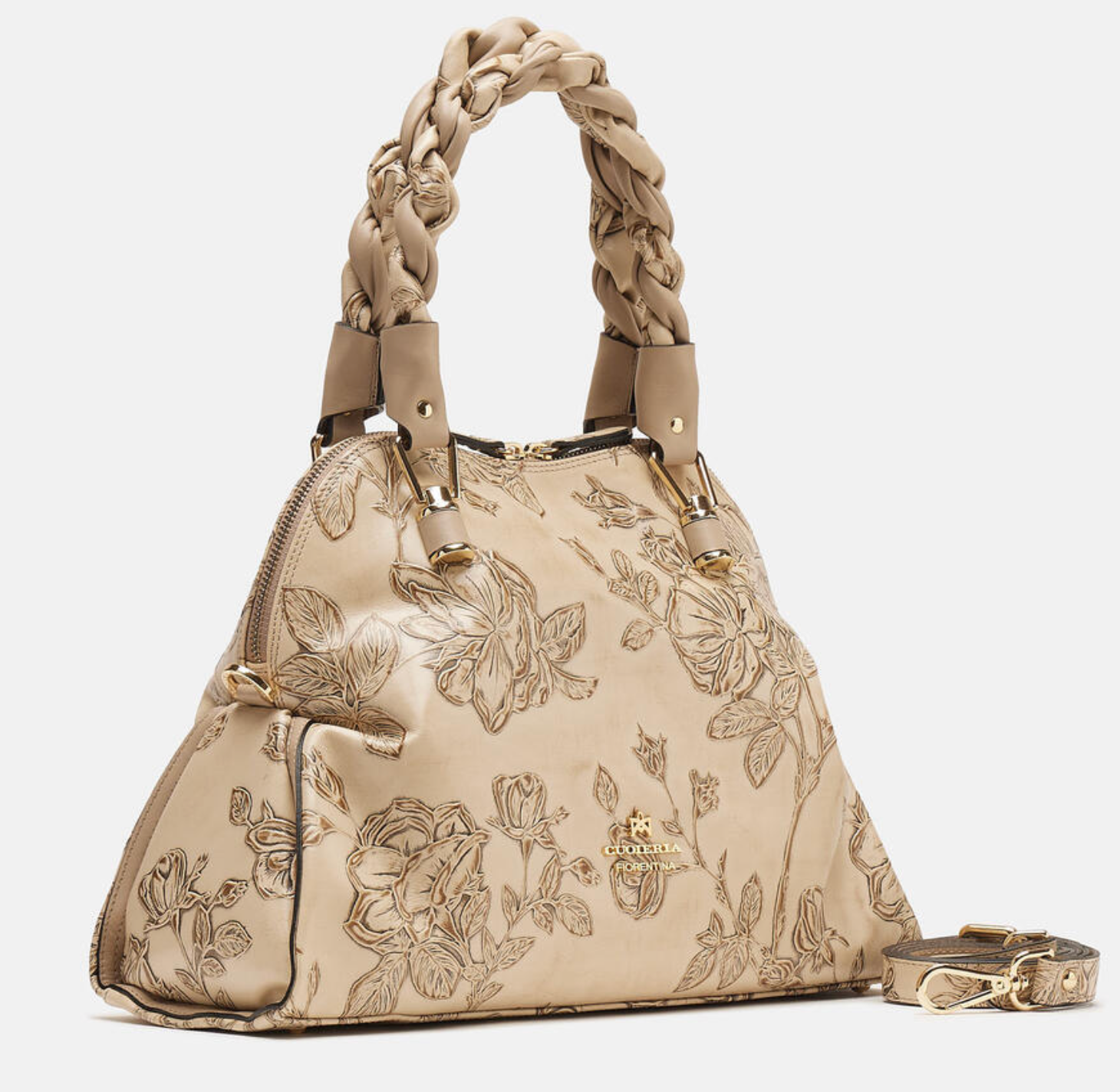 ⭐️5.5万円⭐️ CUOIERIA FIORENTINA 本革トートバッグ Cuoieria Fiorentina Mimi Leather Embossed Tote Bag – Tweed & Vine