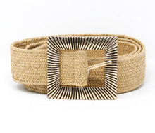 Load image into Gallery viewer, GF Stretch Belt Raffia With Metal Buckle
