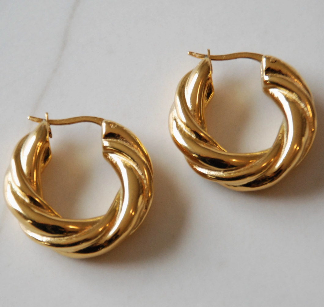 Ash Summer Hoop Earring