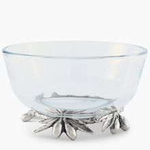 Load image into Gallery viewer, Vagabond Olive Grove Glass and Pewter Bowl
