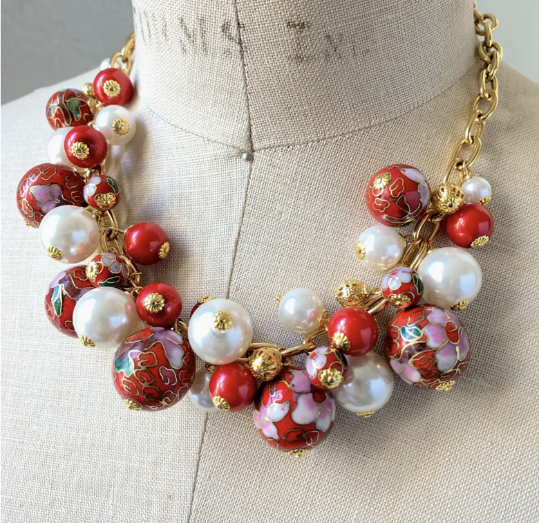 Lenora Dame Cloisonne Necklace