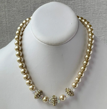 Load image into Gallery viewer, Lenora Dame Pearl and Crystal Necklace
