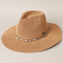 Load image into Gallery viewer, CC Panama Hat With Beaded Strap
