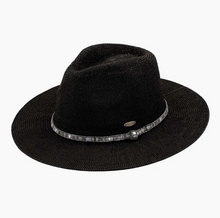 Load image into Gallery viewer, CC Panama Hat With Beaded Strap
