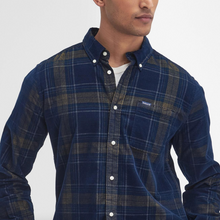 Load image into Gallery viewer, Barbour Southfield Tailored Fine Cord Shirt Navy Plaid
