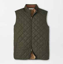 Load image into Gallery viewer, PETER MILLAR ESSEX QUILTED VEST DK OLIVE
