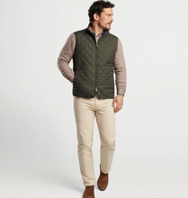 Load image into Gallery viewer, PETER MILLAR ESSEX QUILTED VEST DK OLIVE
