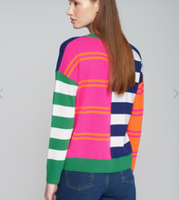 Load image into Gallery viewer, Vilagallo Fabiola Multi Stripe Sweater
