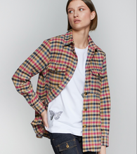 Load image into Gallery viewer, Vilagallo Overshirt Camel Plaid
