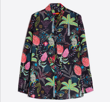 Load image into Gallery viewer, Vilagallo Blouse Anastasia Black Tropical
