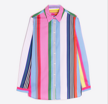 Load image into Gallery viewer, Vilagallo Blouse Anastasia Cotton Multi Stripes
