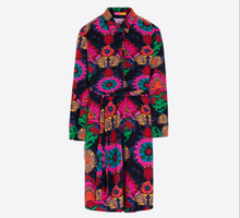 Load image into Gallery viewer, Vilagallo Dress Ana Suzany Navy Multicolor Silk
