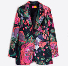 Load image into Gallery viewer, Vilagallo Jacket Embroidered Floral Jacquard
