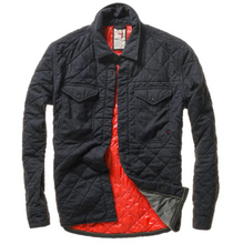 Load image into Gallery viewer, Relwen Tick Weave Shirt Jacket Navy
