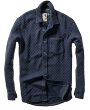 Load image into Gallery viewer, Relwen Bubble Knit Shirt Navy
