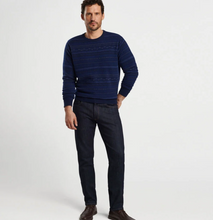 Load image into Gallery viewer, PETER MILLAR Crewneck Sweater Midnight Fairisle
