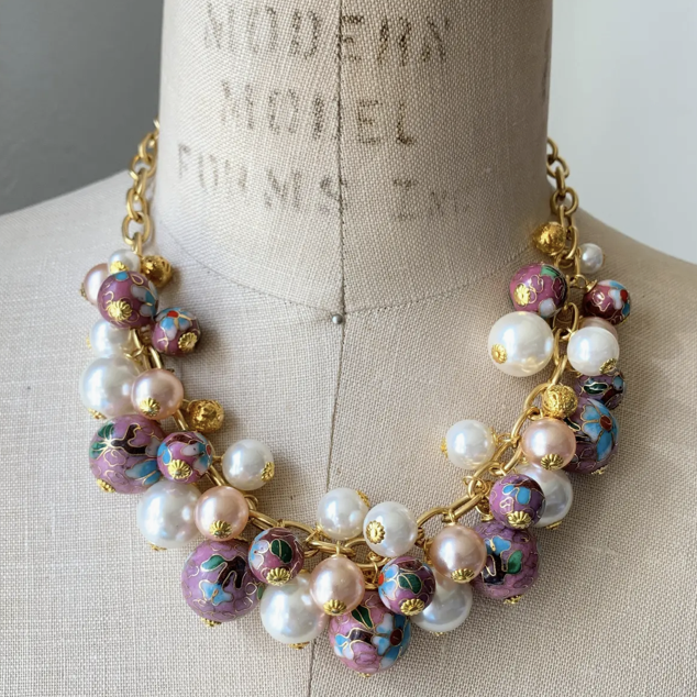 Lenora Dame Cloisonne Necklace