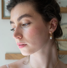 Load image into Gallery viewer, Fable Acorn Pearl Hoop Earrings
