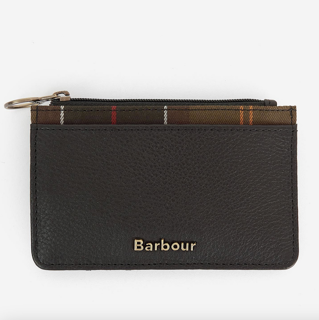 BARBOUR Laire Card Holder Leather/Tartan