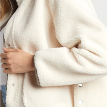 Load image into Gallery viewer, Adroit Sydney Faux Shearling Jacket w/Detachable Hood
