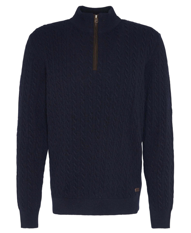 BARBOUR Ramsden Half Zip Sweater Navy