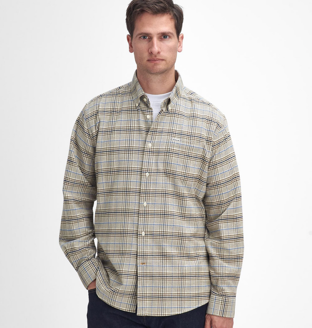 Barbour Crompton Shirt Navy Plaid