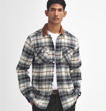 Load image into Gallery viewer, Barbour Nevis Tailored Fit Plaid Overshirt Ecru
