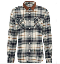 Load image into Gallery viewer, Barbour Nevis Tailored Fit Plaid Overshirt Ecru
