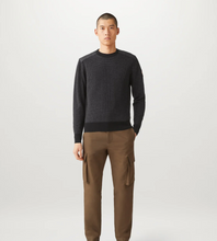 Load image into Gallery viewer, Belstaff Kerrigan Crewneck Sweater Houndstooth Black Charcoal
