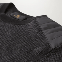 Load image into Gallery viewer, Belstaff Kerrigan Crewneck Sweater Houndstooth Black Charcoal
